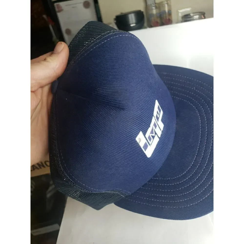 Lot Of 2 LMP Steel Wire Embroidered Logo Promo Hat Men's Strapback Baseball Cap